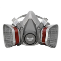 Reusable Dual-Filter Half Face Respirator – Adjustable Work Mask