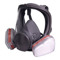 Reusable Full Face Dual-Filter Respirator – Adjustable Work Mask with Clear Face Shield