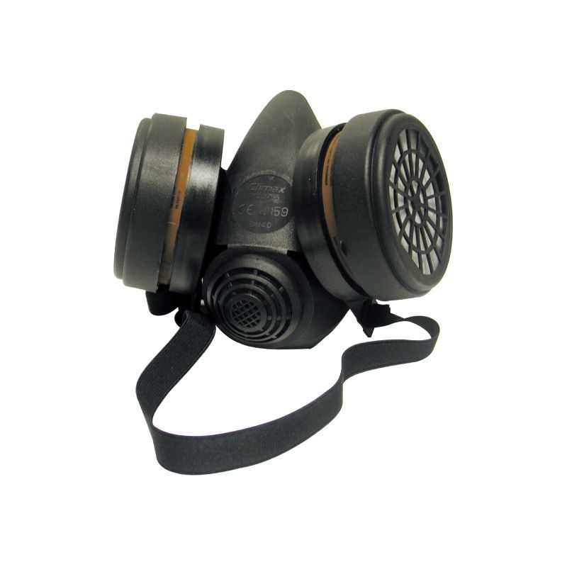Reusable Dual-Filter Half Face Respirator – Adjustable Work Mask
